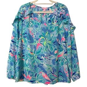 LILLY PULITZER Elora Tunic Blouse